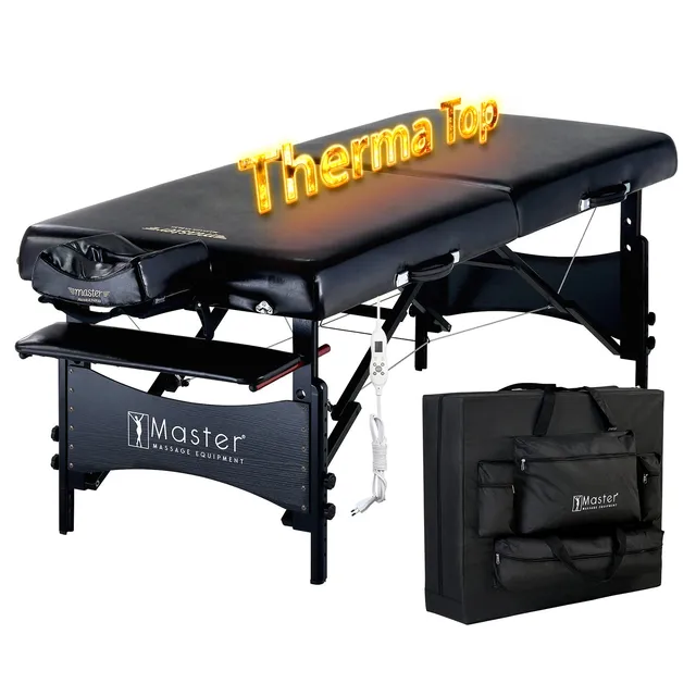 master-massage-galaxy-71cm-mobile-massageliege-mit-therma-top-memory-foam-schwar image 1
