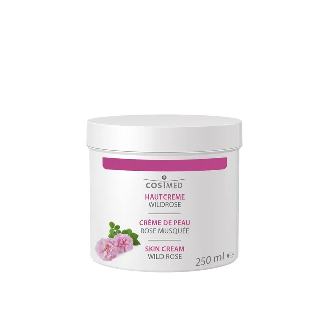 cosimed-hautcreme-wildrose-pflegecreme-f-r-gesicht-h-nde-und-k-rper-250-ml-dose image 1
