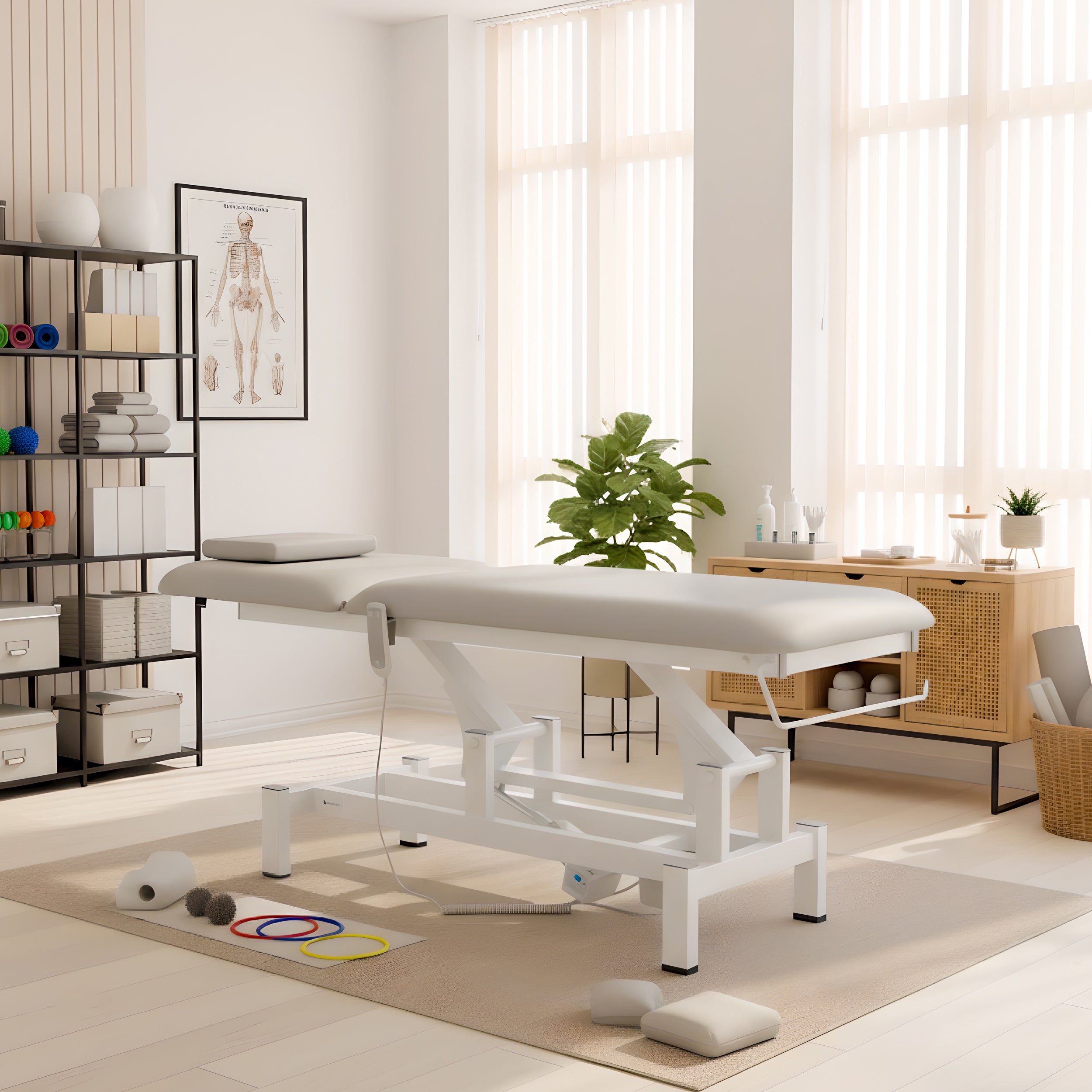 habys-fortis-2-elektrische-massageliege-2-segmente-mit-handfernbedienung image 2