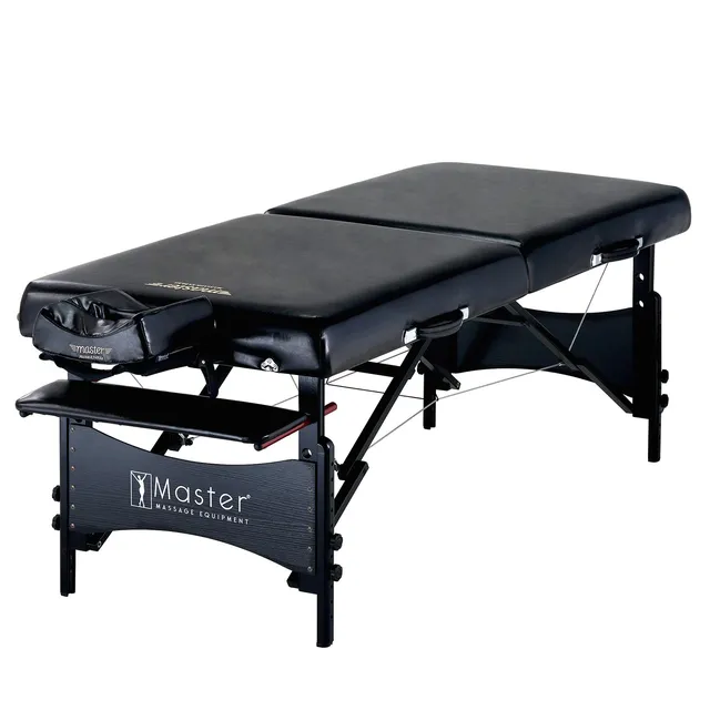master-massage-galaxy-71cm-mobile-massageliege-memory-foam-holz-schwarz image 1