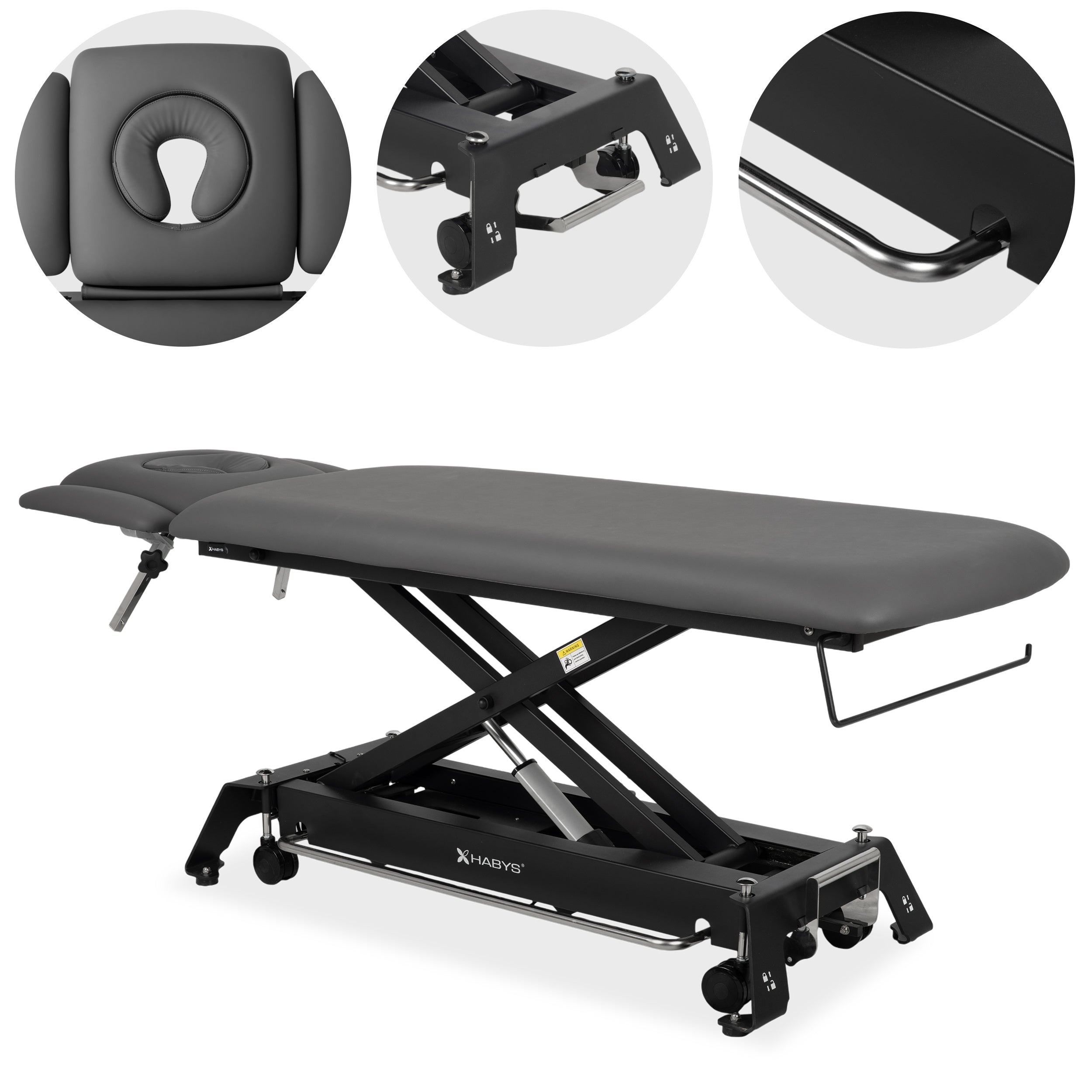habys-evero-cross-x4-ergo-elektrische-therapieliege-4-segmente-steuerrahmen-grau image 1