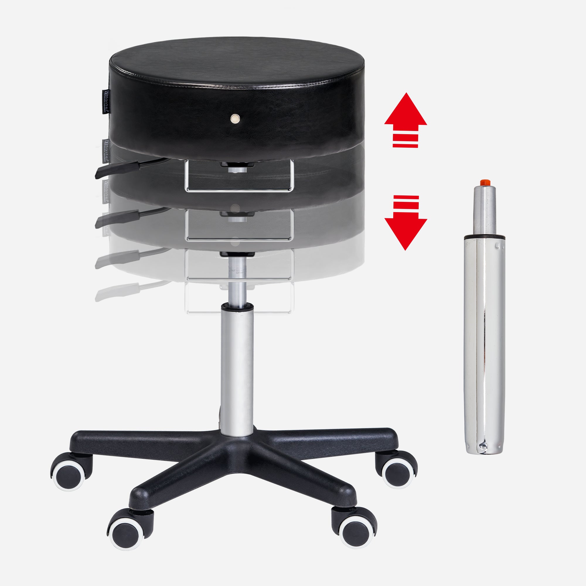 master-massage-costco-glider-rollhocker-drehhocker-kosmetikhocker-schwarz image 4