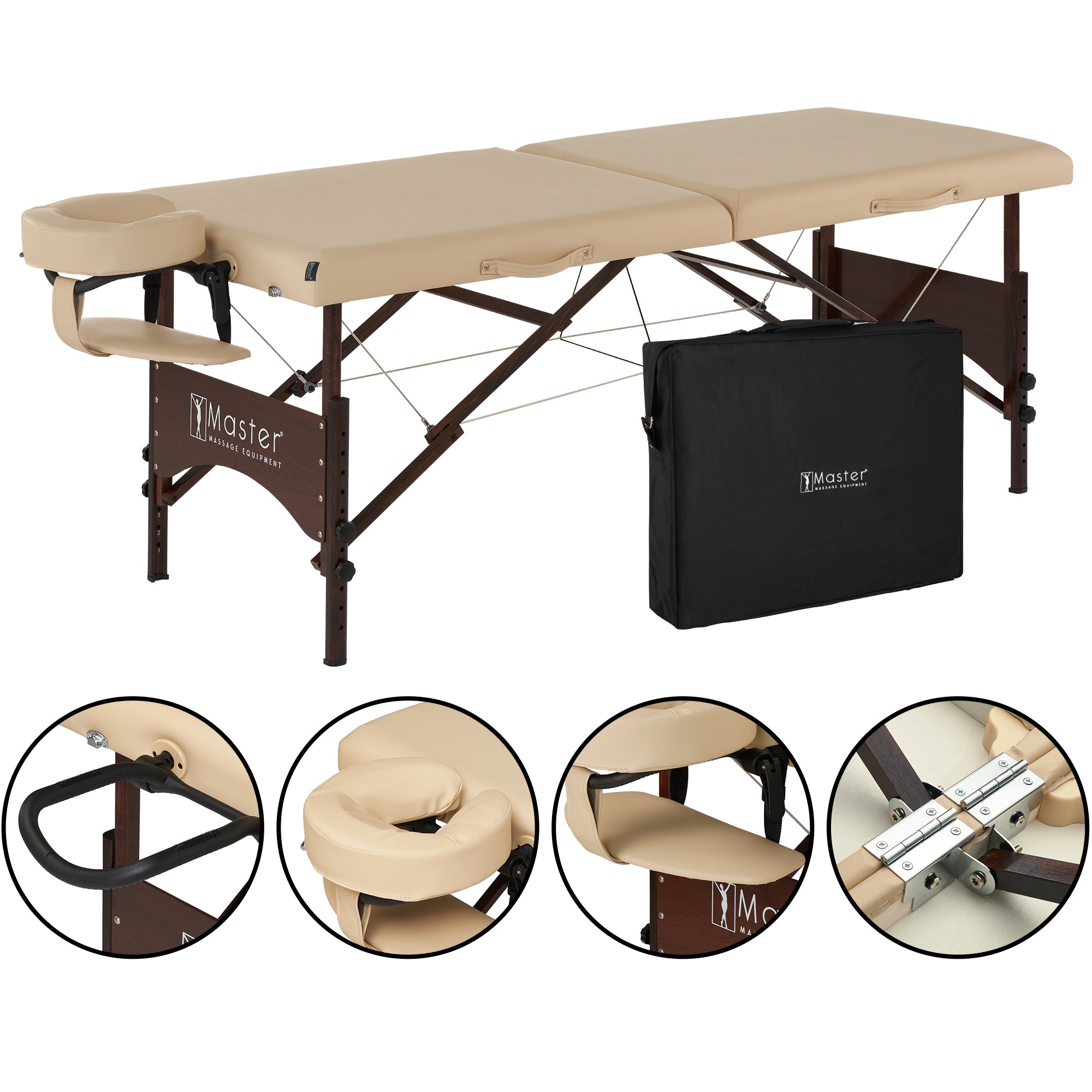 master-massage-71-cm-argo-mobile-massageliege-beige image 2