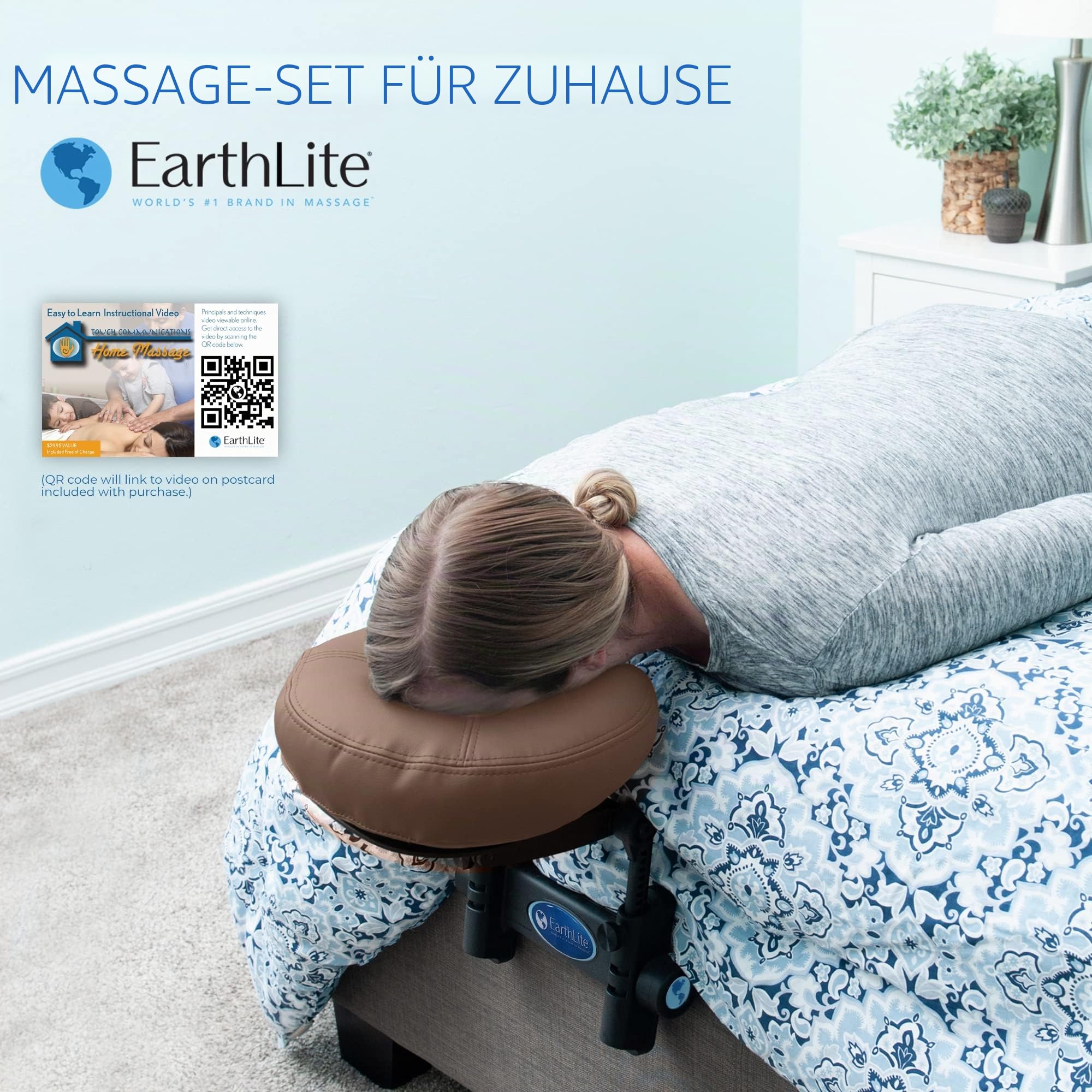 earthlite-massage-set-f-rs-bett-plattform-mit-kopfst-tze-gesichtskissen-inkl-dvd image 2