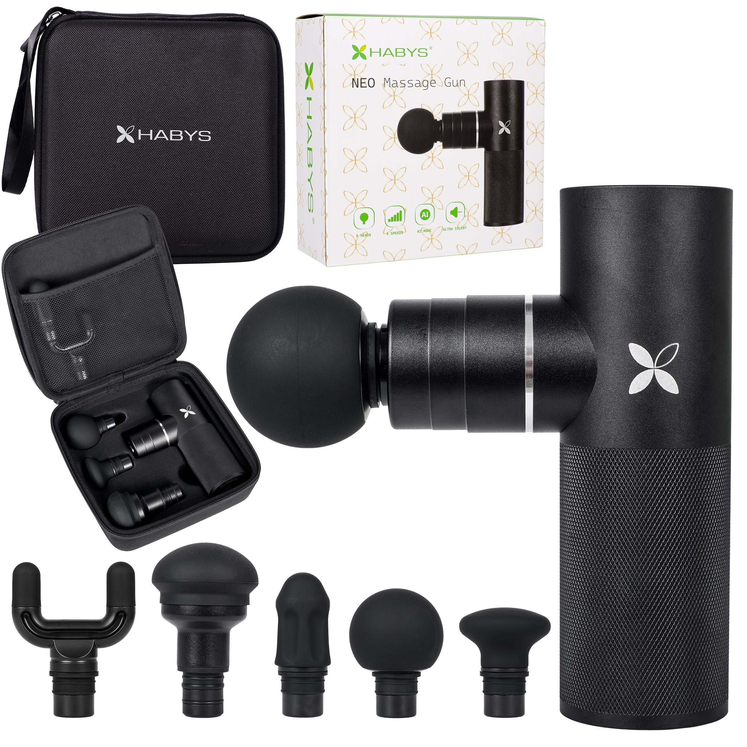 habys-massagepistole-neo-kompakte-massage-gun-vibrationsmassageger-t image 1