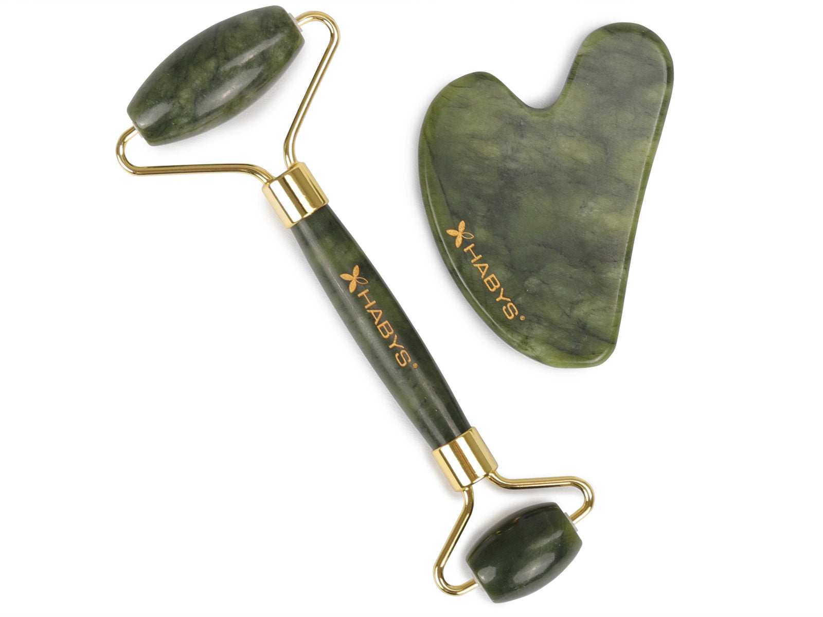 habys-gua-sha-massage-set-aus-jade-jade-roller-gua-sha-stein image 2